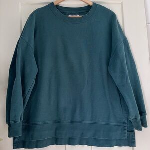 Old Navy Teal Crewneck Pullover Sweater